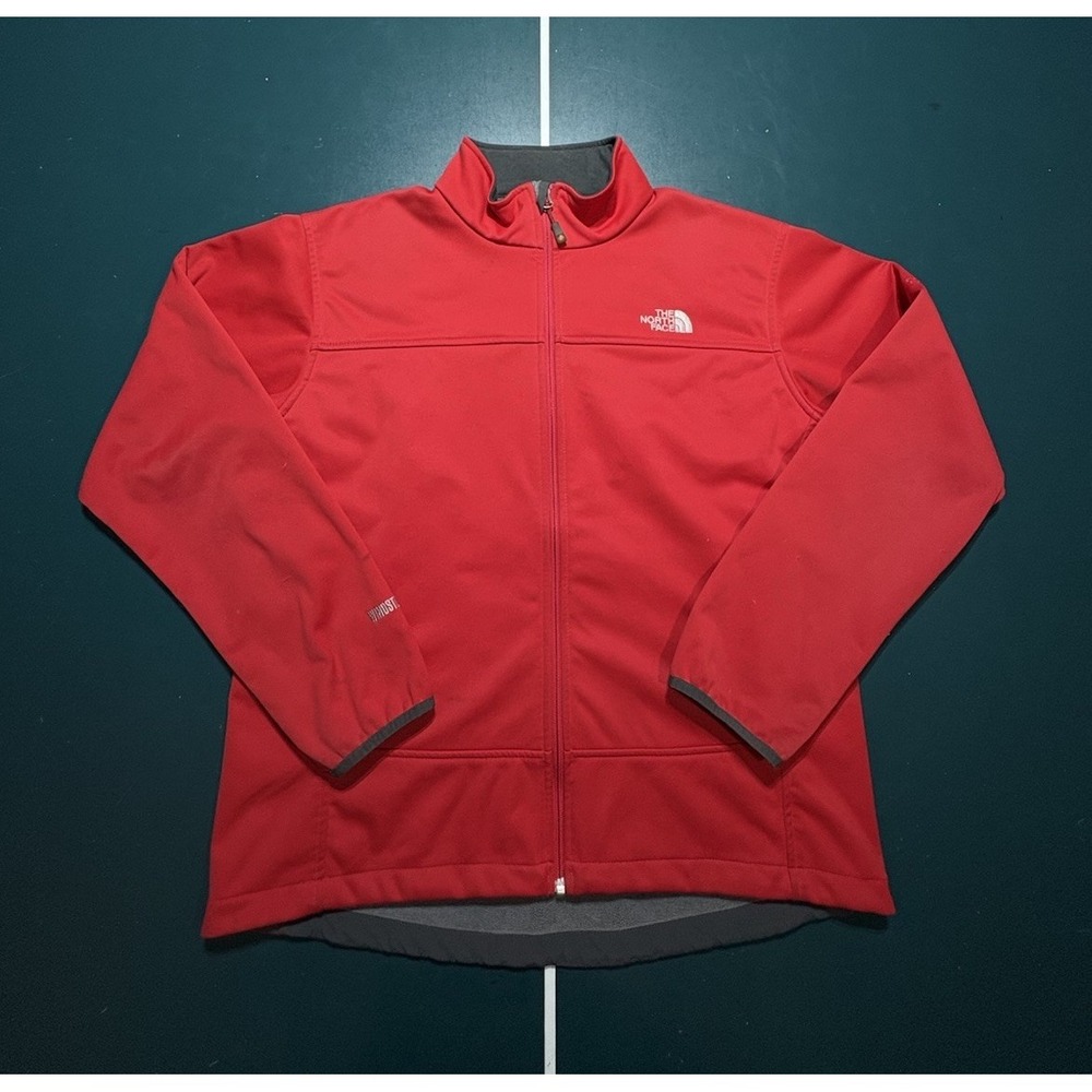 The North‎ Face Summit Series Windstopper Jacket Men's XL Red Gray Softshell TNF